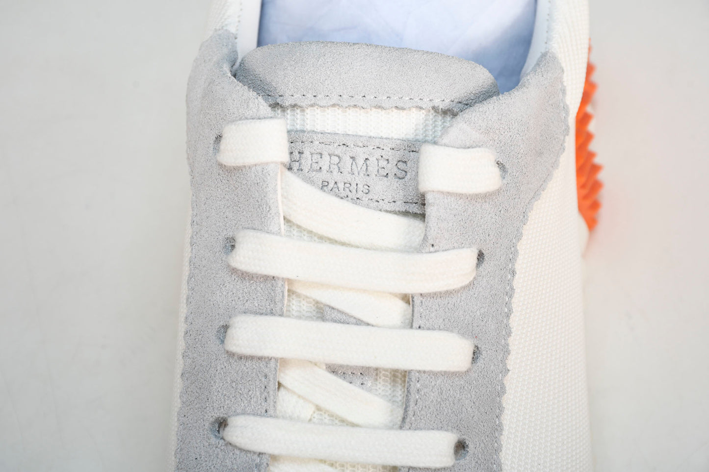 Hermès Bouncing Sneaker 'Blanc Orange Gris'
