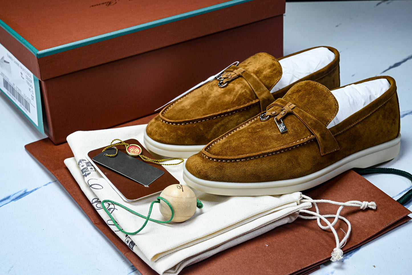 Loro Piana Summer Charms Walk Loafer 'Cocoa Brown'