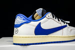Travis Scott AJ1 Retro Low OG x Fragment ‘Sail Military Blue’