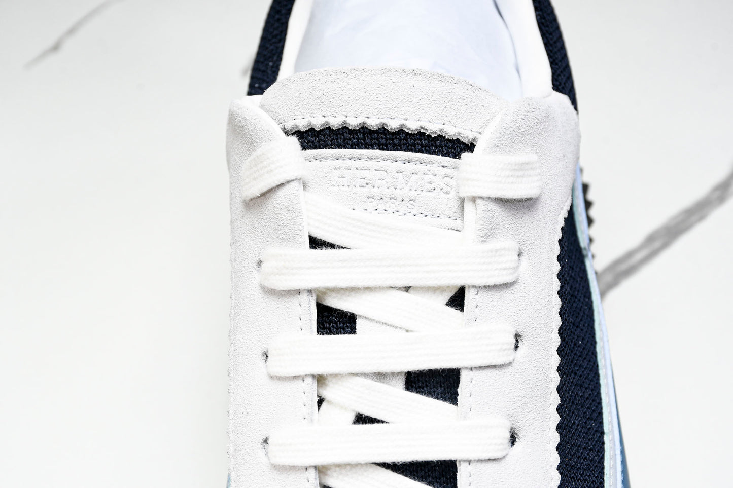 Hermès Bouncing Sneaker Panelled 'Marine Bleu Blanc'