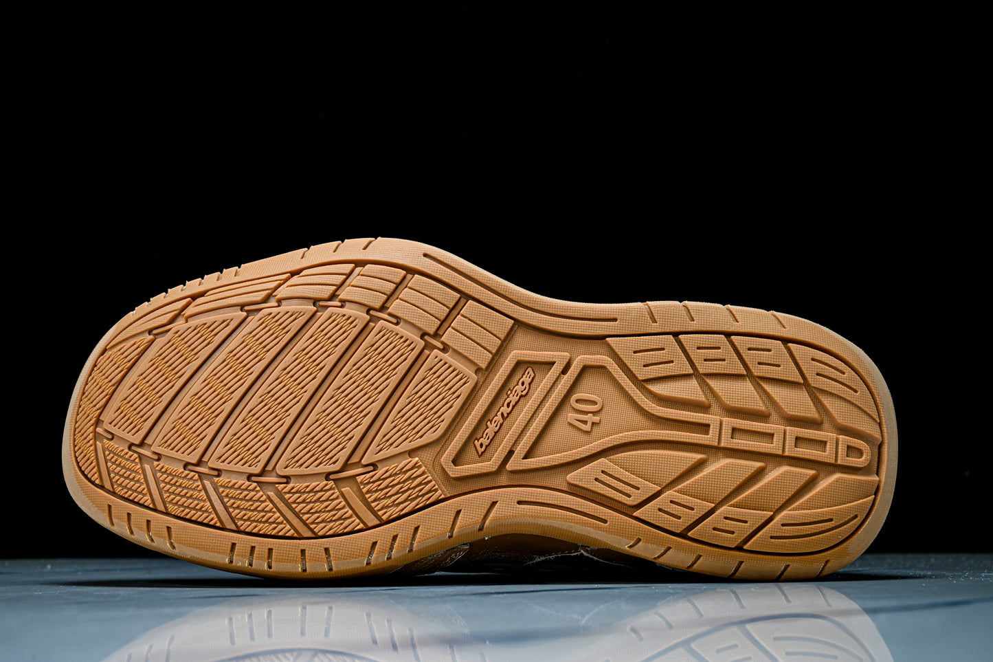 Вalenciaga Hamptons Worn-Out Sneaker 'Camel Brown'