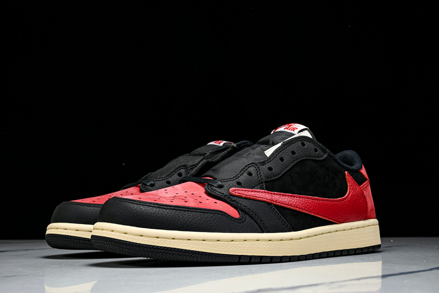 Travis Scott AJ1 Retro Low ‘Black Red' (Unreleased)