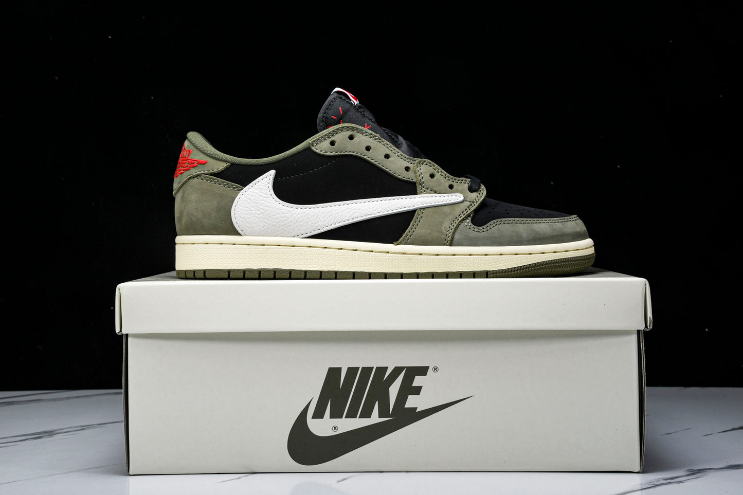 Travis Scott AJ1 Retro Low OG 'Black Olive'