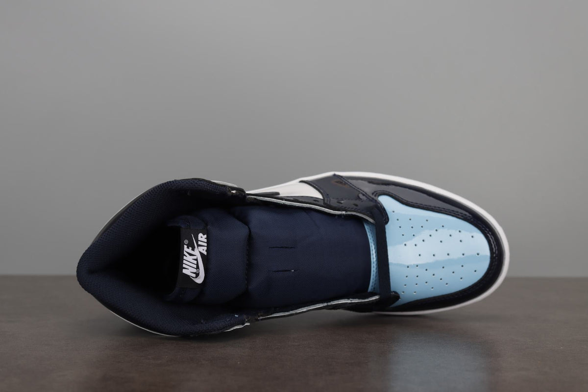 AJ1 Retro High UNC Patent “Blue Chill” Drip Locker Global