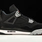 AJ4 Retro 'Black Canvas'