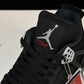 AJ4 Retro 'Black Canvas'