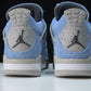 AJ4 Retro 'University Blue'
