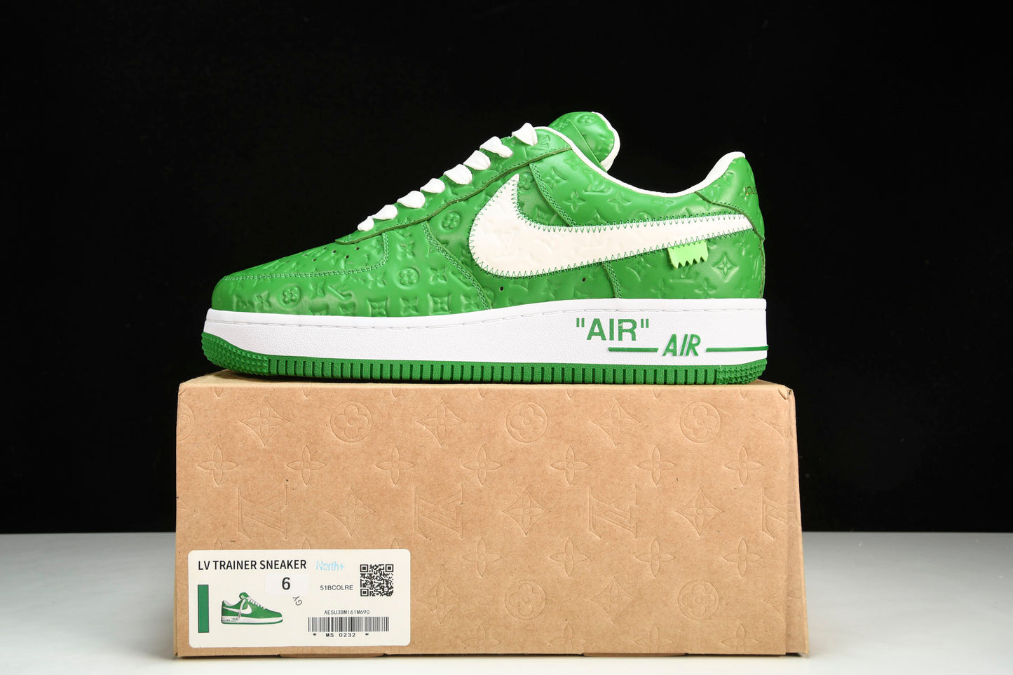 Louis Vuittоп x AF1 by Virgil Abloh 'Green'