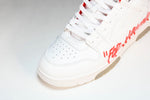 Off-White Out Of Office OOO Low Top "For Walking - White Red