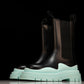 Вottega Veneta Tire Chelsea Boots 'Black Teal Blue'