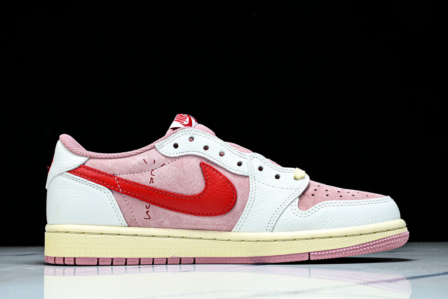 Travis Scott AJ1 Retro Low OG 'Tropical Pink'