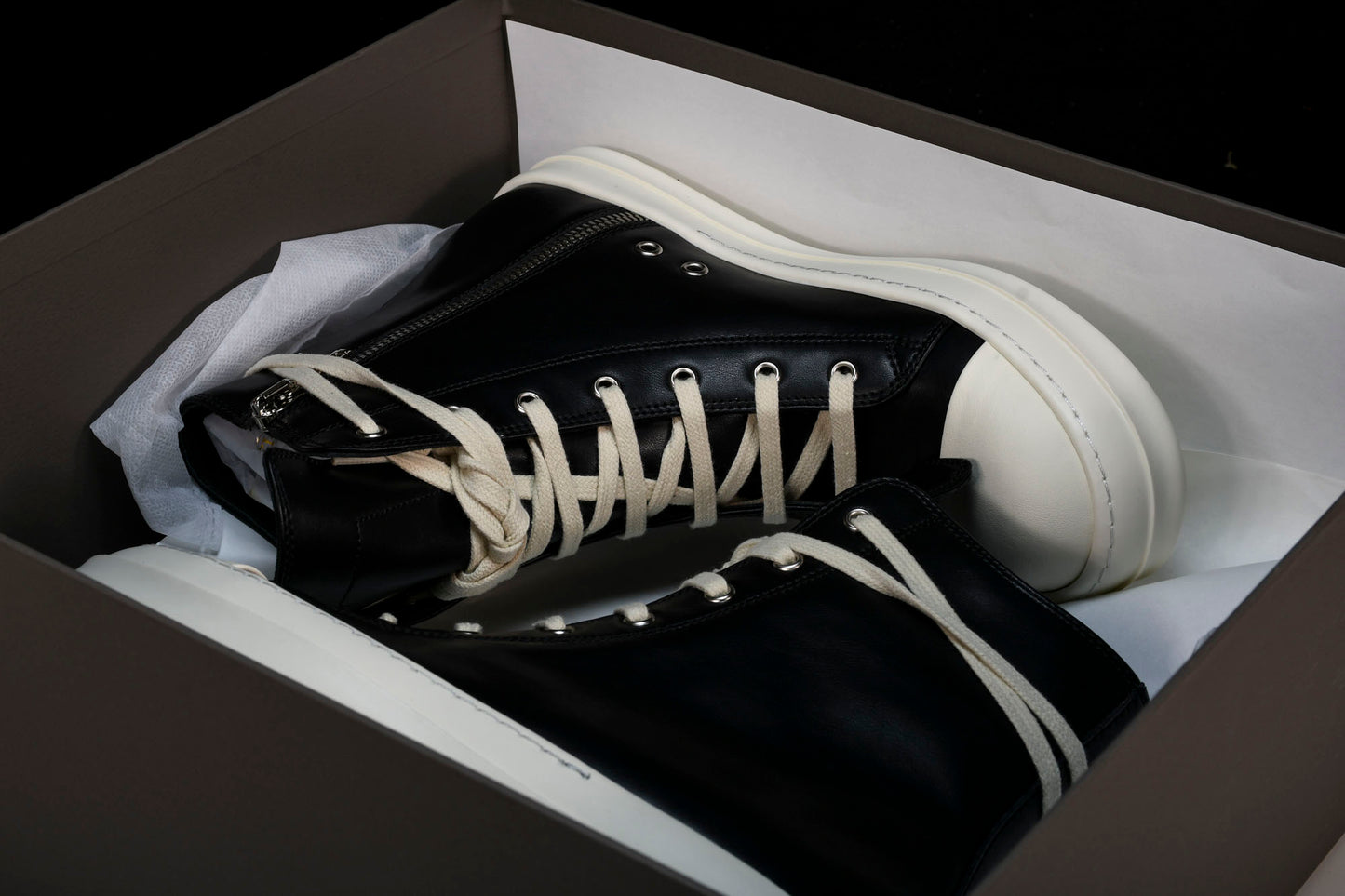 Rick Owens Ramones High EDFU 'Black Milk'