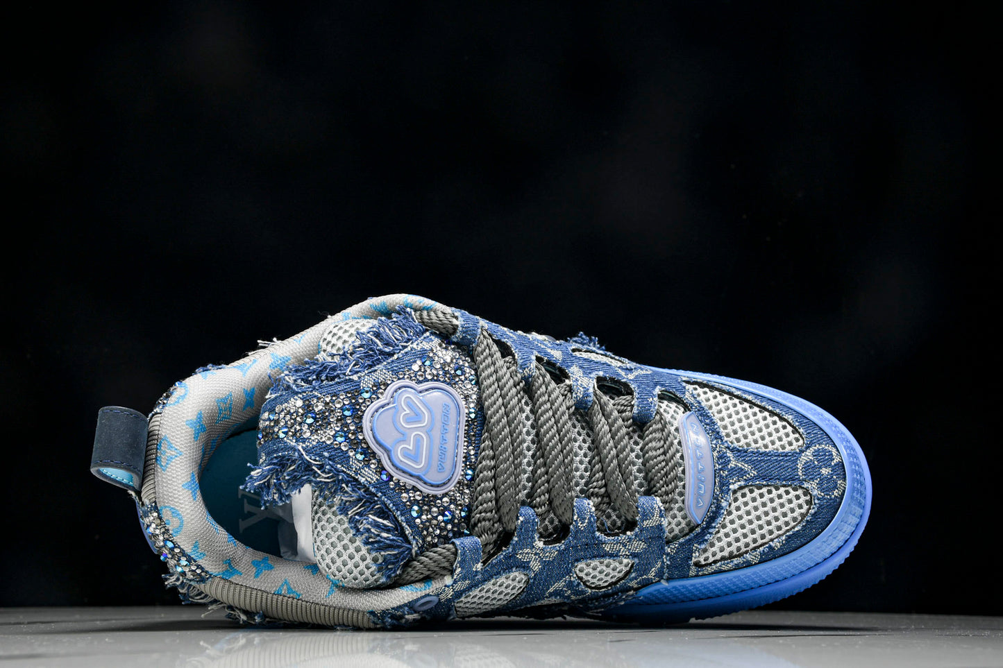 Louis Vuittоп Skate Sneaker 'Blue Denim Crystals'