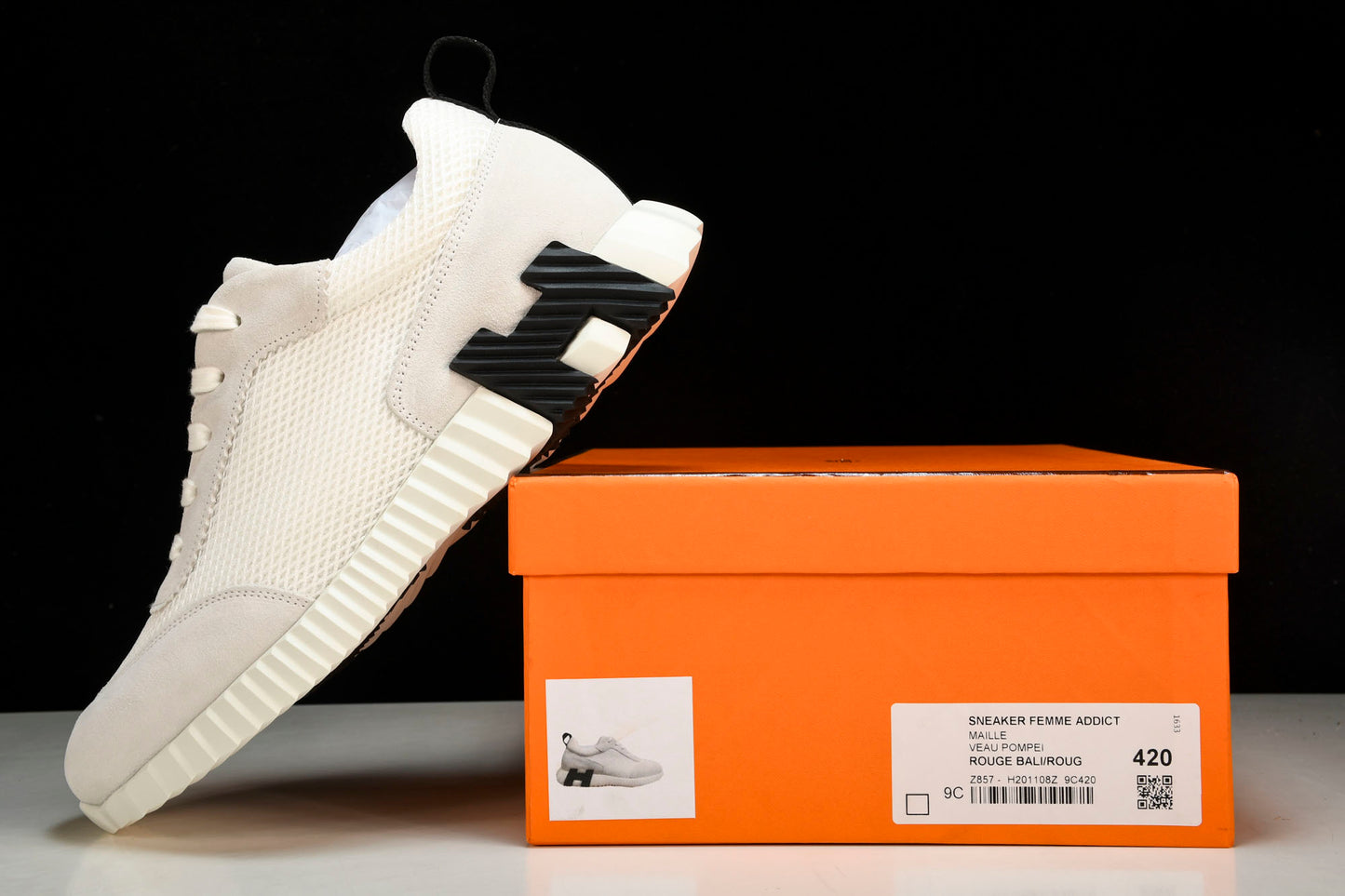 Hermès Bouncing Sneaker 'Blanc Noir'