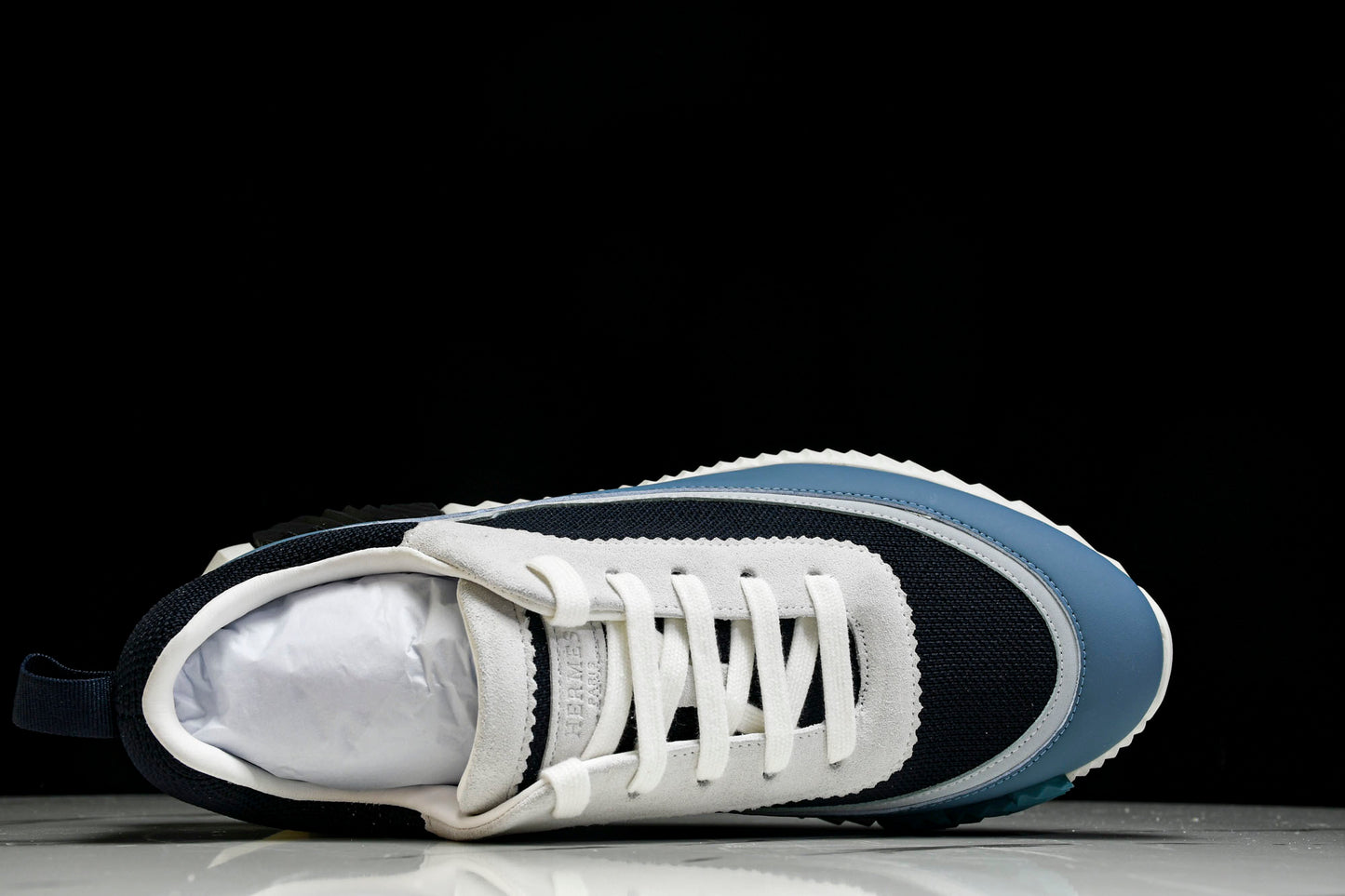 Hermès Bouncing Sneaker Panelled 'Marine Bleu Blanc'
