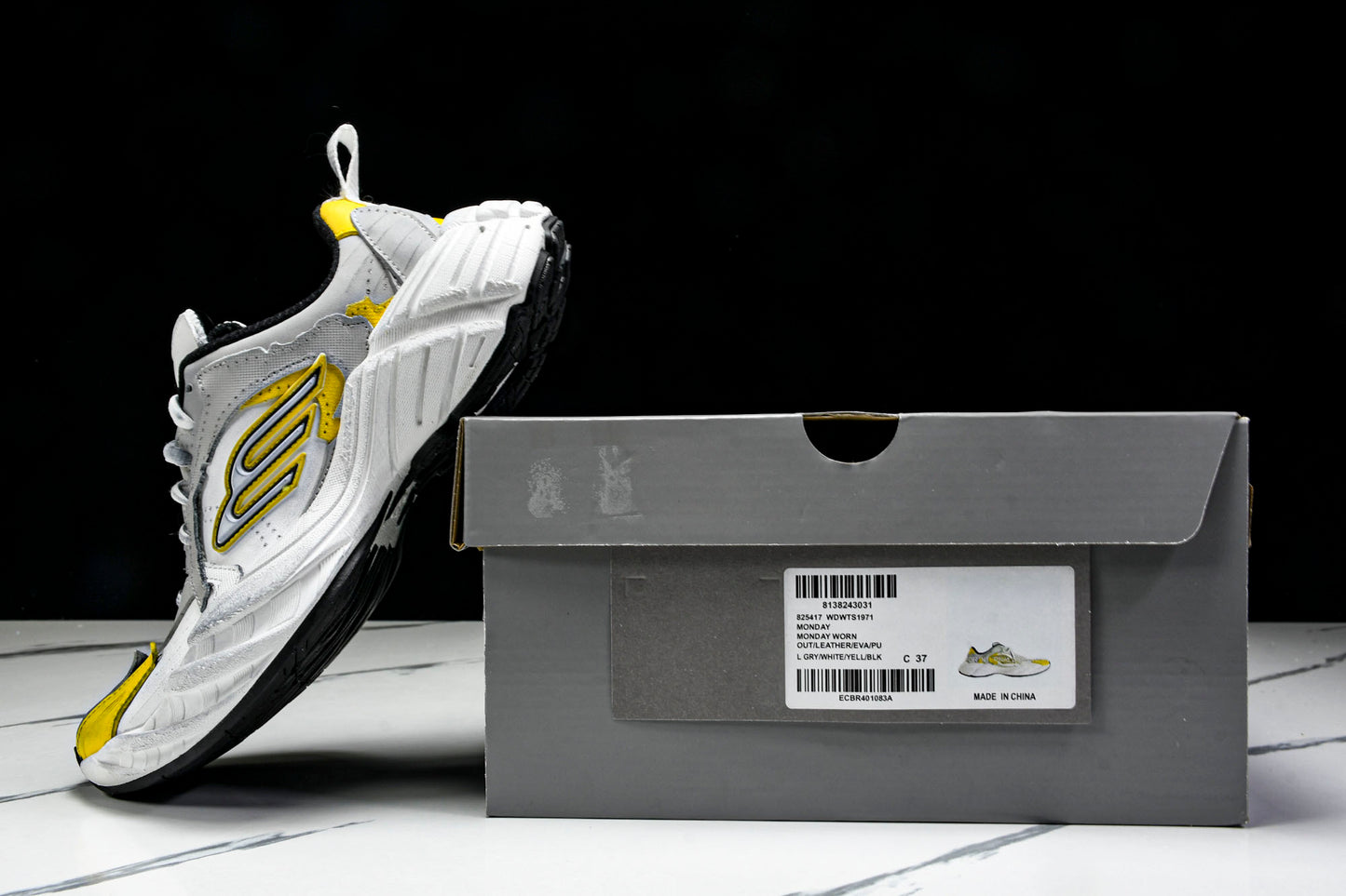 Вalenciaga Monday Shoe 'White Yellow'