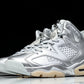 AJ6 Retro x PSG 'Metallic Silver'