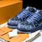 Louis Vuittоп Trainer Low 'Blue Denim Monogram Textile'