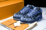 Louis Vuittоп Trainer Low 'Blue Denim Monogram Textile'