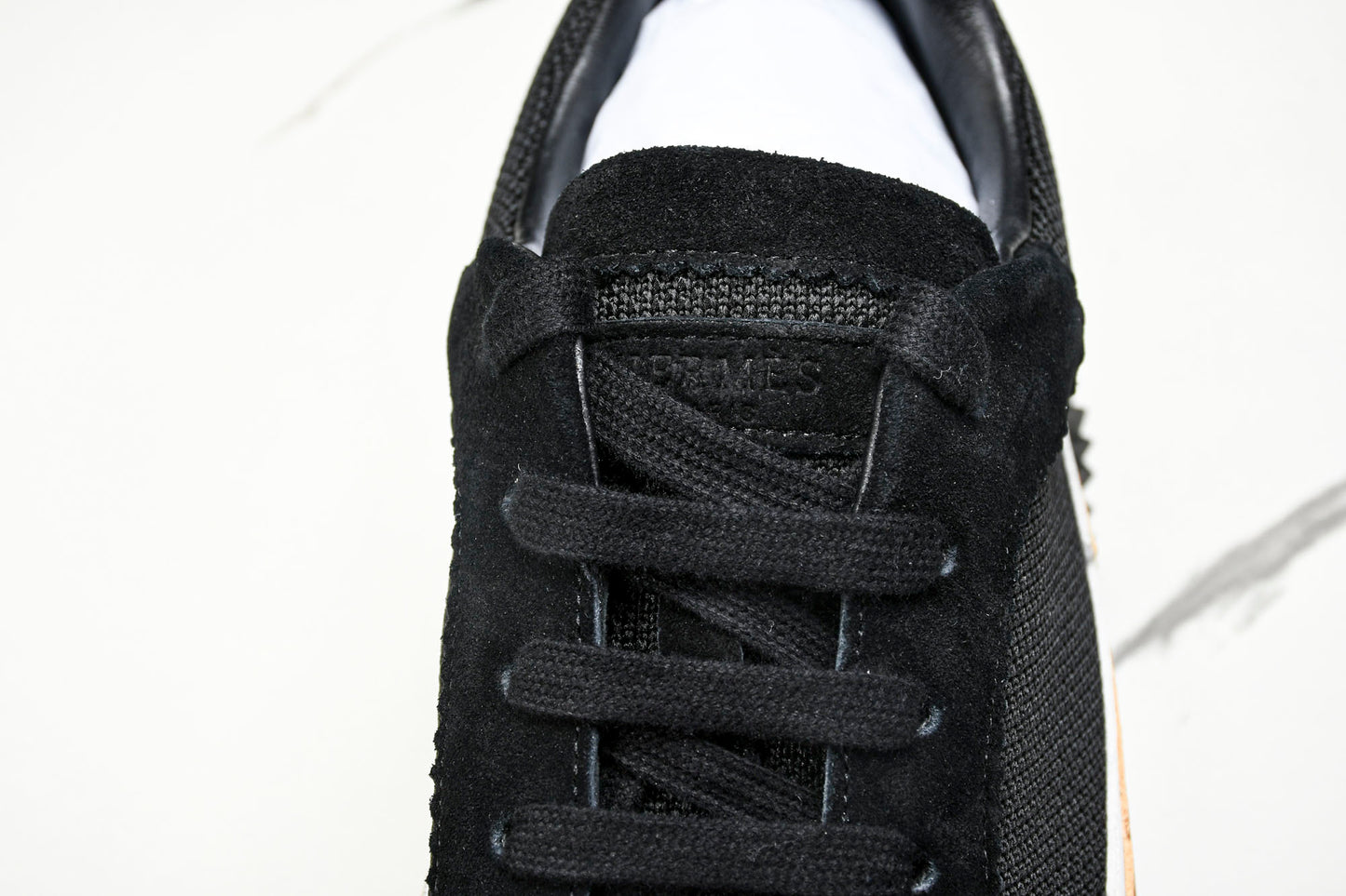 Hermès Bouncing Sneaker Panelled 'Noir Marron Blanc'