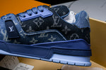 Louis Vuittоп Trainer Low 'Blue Denim Monogram Textile'