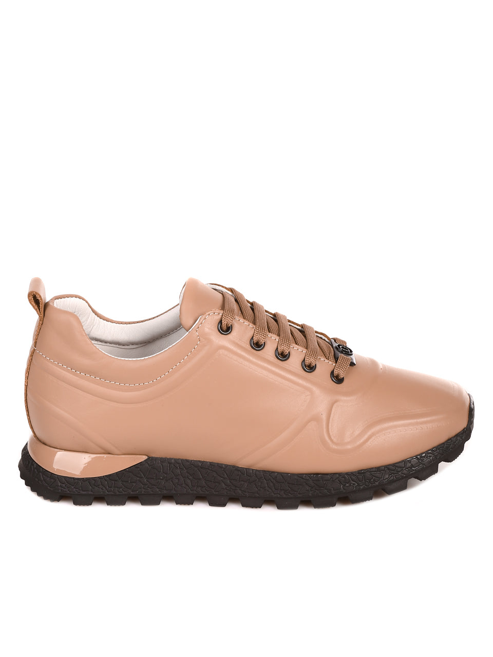 Beige Leather Sneaker