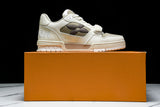 Louis Vuittоп Trainer Low Velcro Strap 'Brown White'