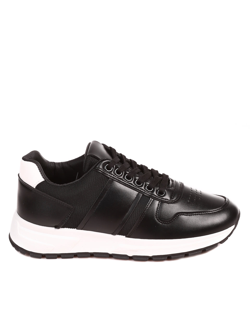 Black White Leather Sneaker