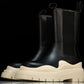 Вottega Veneta Tire Chelsea Boots 'Black Sea Salt'