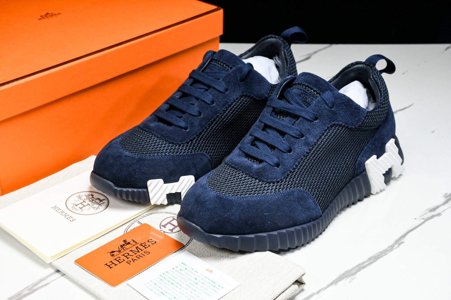 Hermès Bouncing Sneaker 'Marine'