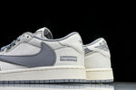 Travis Scott AJ1 Low x Supreme 'White Grey 2.0' (Custom)