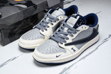 Travis Scott AJ1 Low x BAPE 'Grey Navy' (Custom)