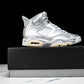 AJ6 Retro x PSG 'Metallic Silver'