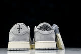Travis Scott AJ1 Low x Stussy 'Grey White 2.0' (Custom)