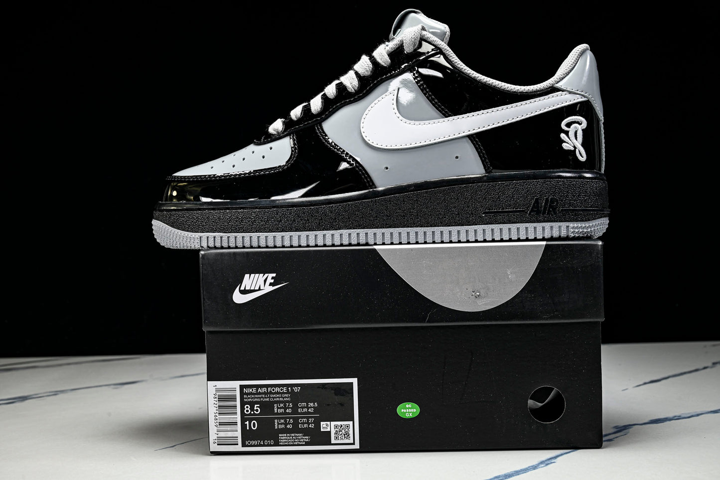 Central Cee Syna x AF1 Low 'Black White Smoke Grey'