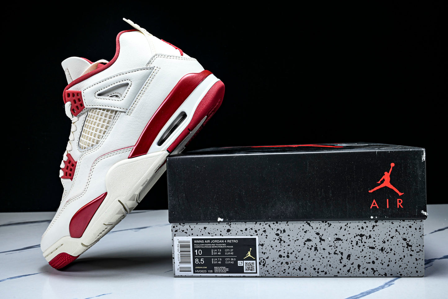 AJ4 Retro Valentine's Day 'Sierra Red'