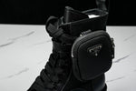 Prada Monolith Boots with Pouch 'Black'