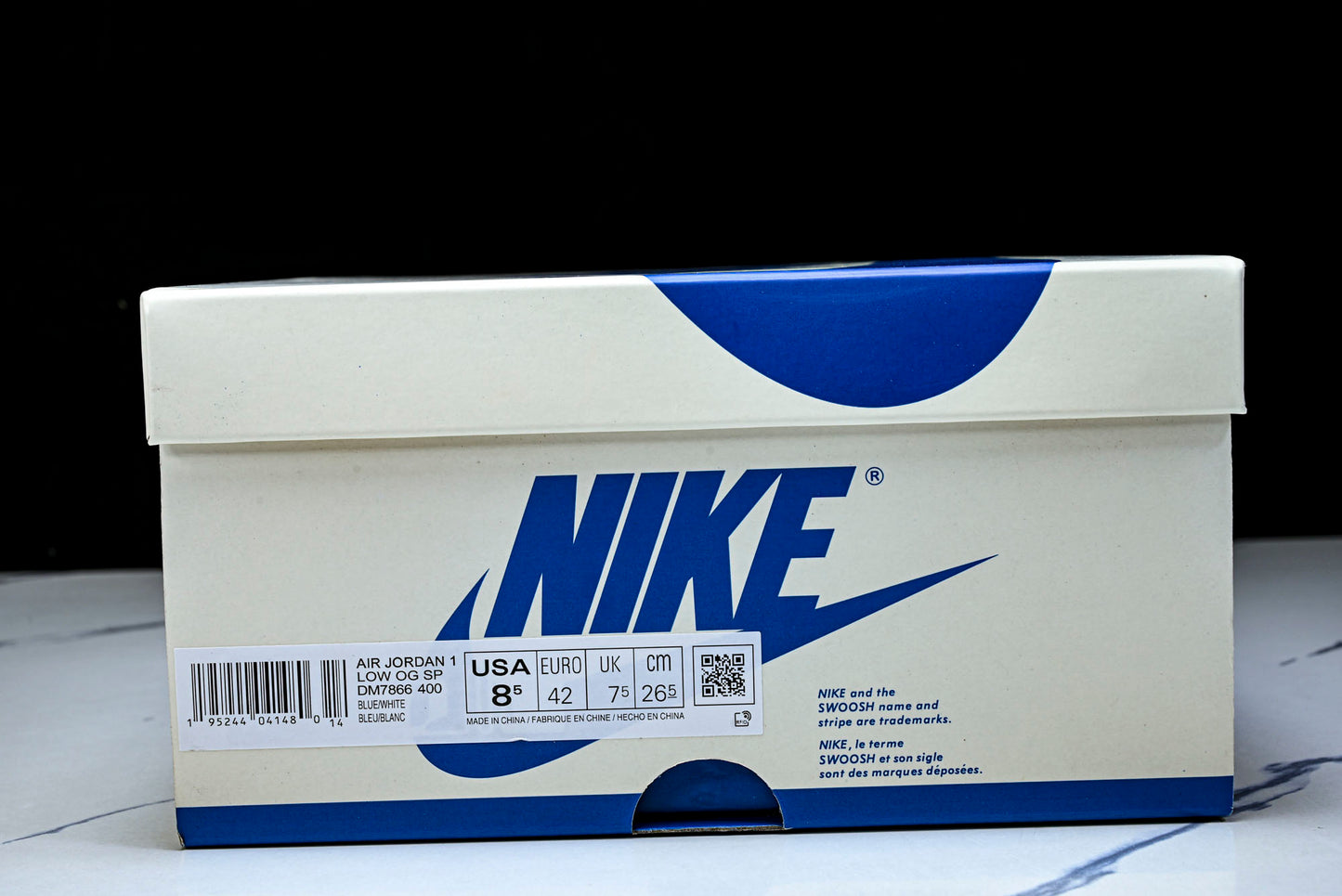 Travis Scott x Fragment AJ1 Low ‘Reverse Sail Military Blue’ (Unreleased)