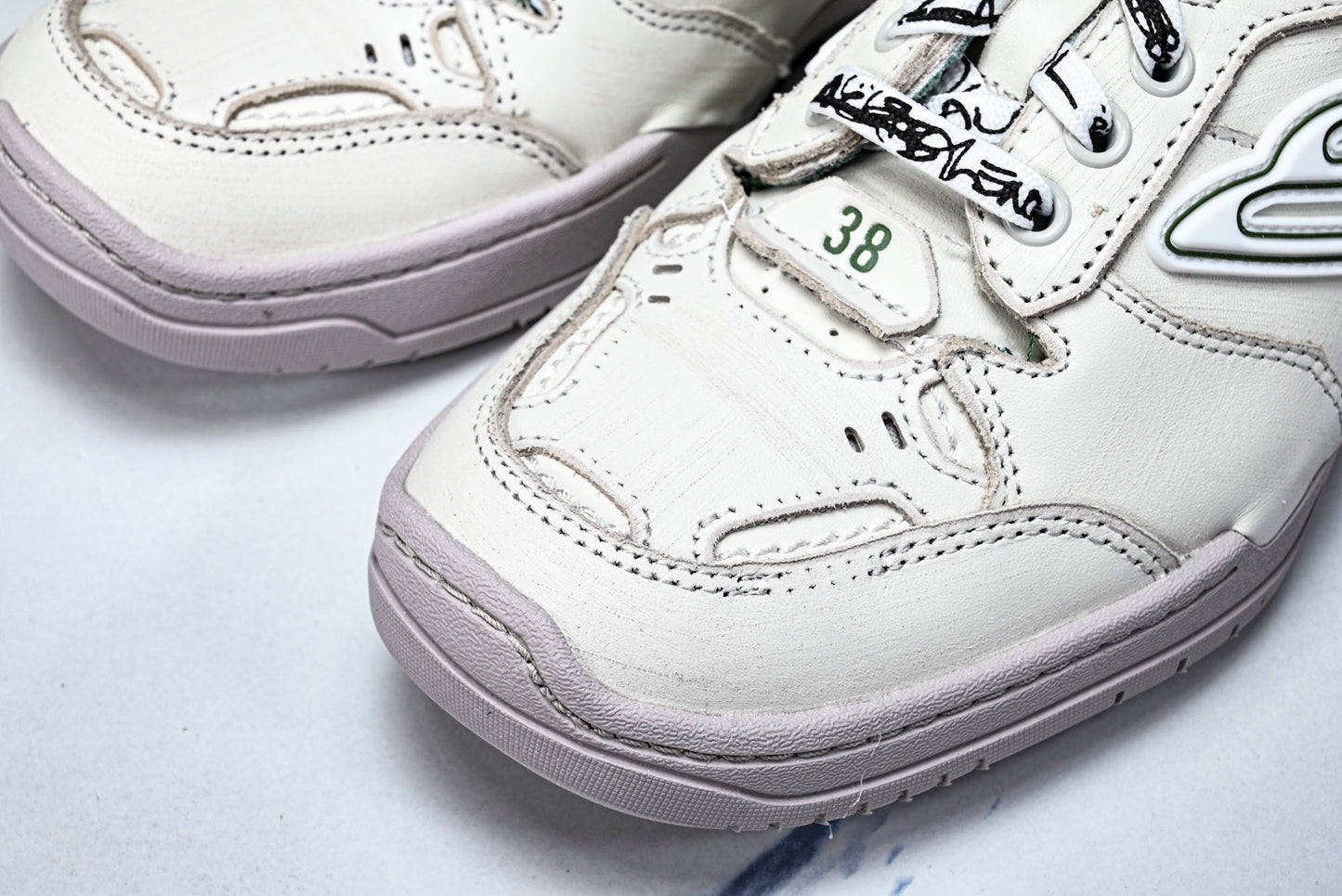 Вalenciaga Hamptons Worn-Out Sneaker 'Beige Green'