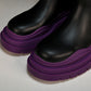Вottega Veneta Tire Chelsea Boots 'Black Purple'