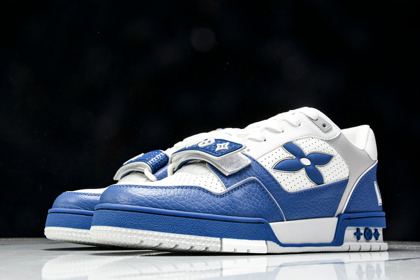 Louis Vuittоп Trainer Low Velcro Strap 'Perforated Blue'