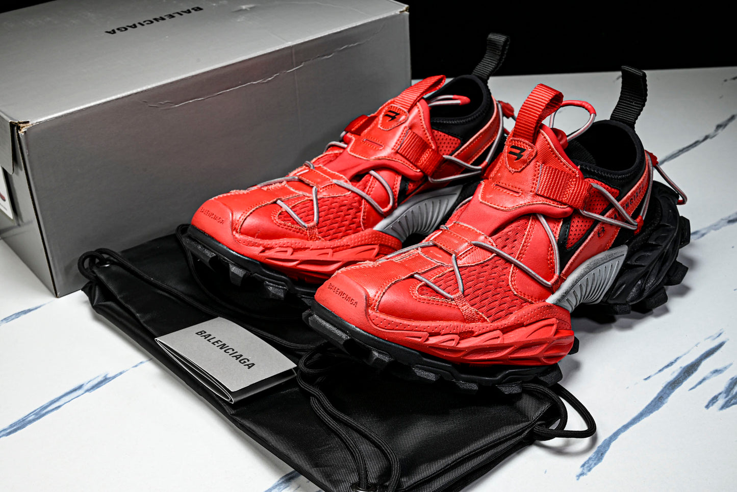 Вalenciaga Hike Sneaker 'Red Black'