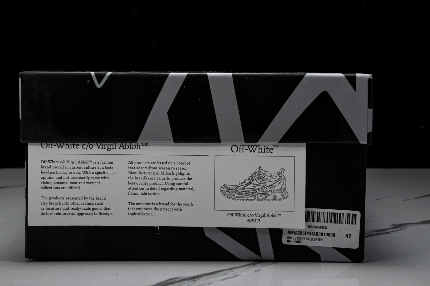 Off-White "Be Right Back" Sneaker 'Paris'
