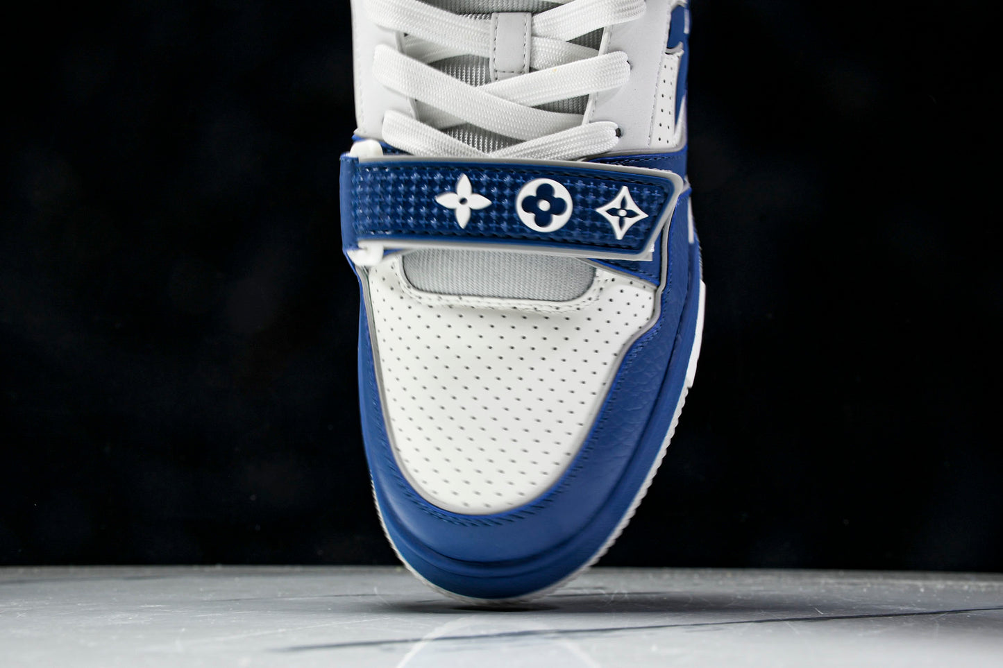 Louis Vuittоп Trainer Low Velcro Strap 'Perforated Blue'
