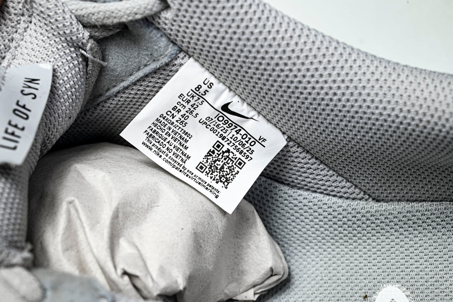 Central Cee Syna x AF1 Low 'Black White Smoke Grey'