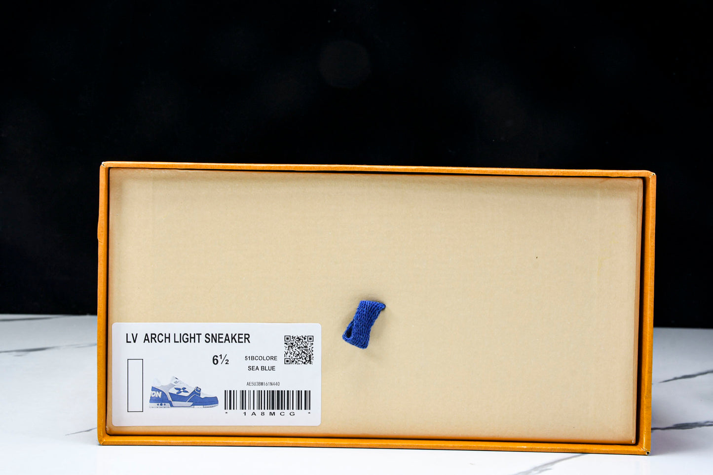Louis Vuittоп Trainer Low Velcro Strap 'Perforated Blue'