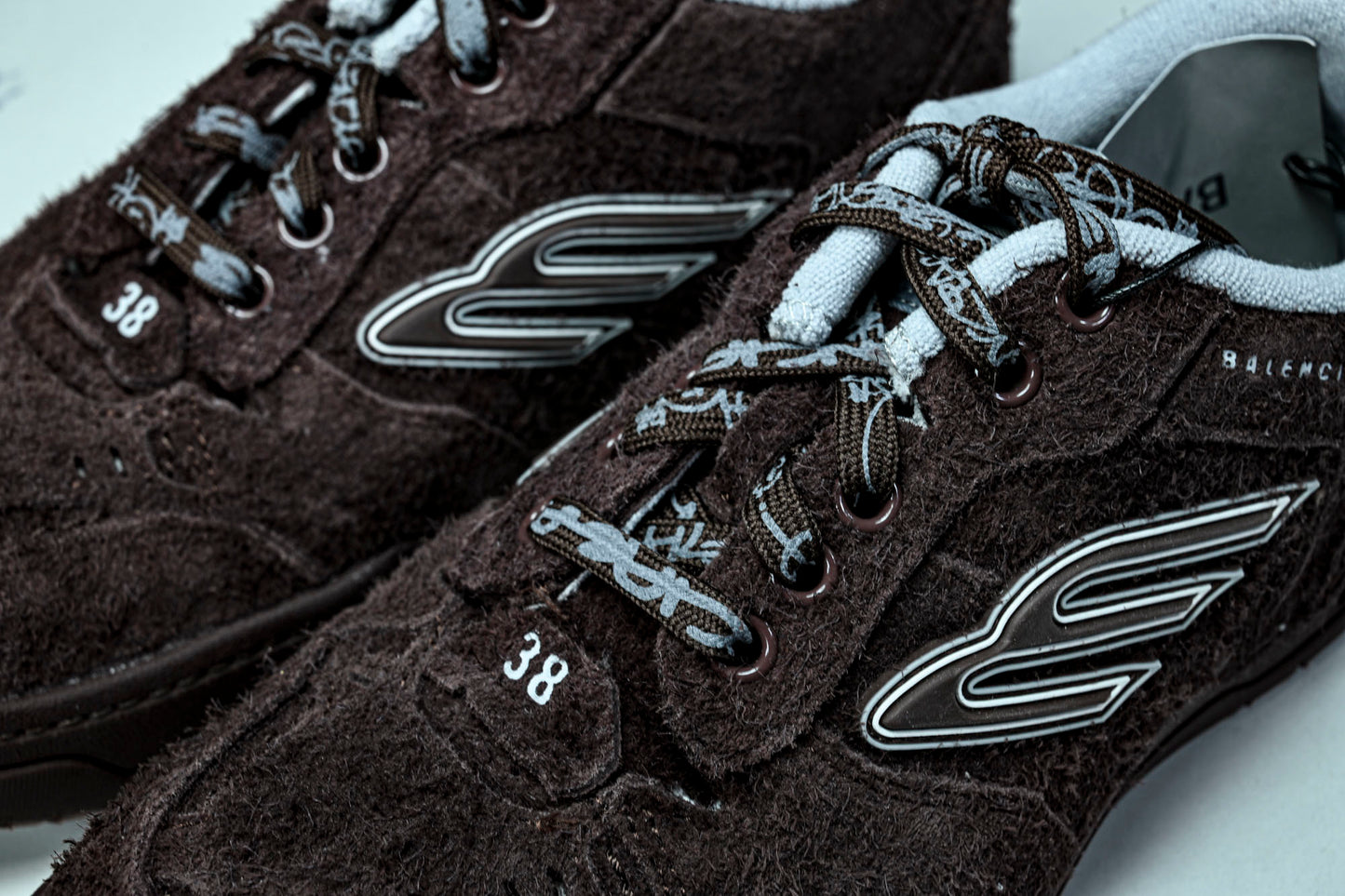 Вalenciaga Hamptons Suede Sneaker 'Dark Brown'