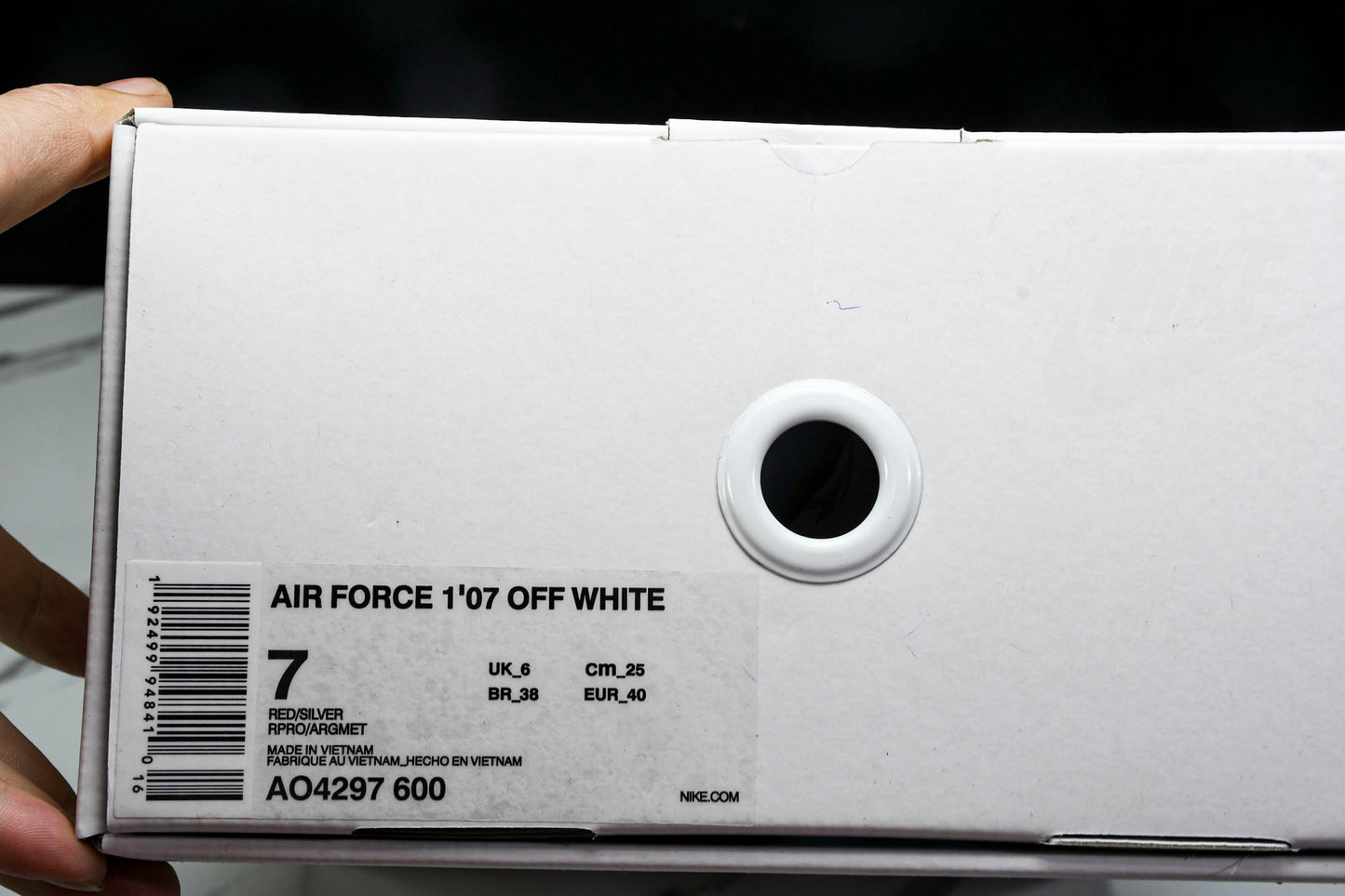 Off-White AF1 'Red' (Unreleased)