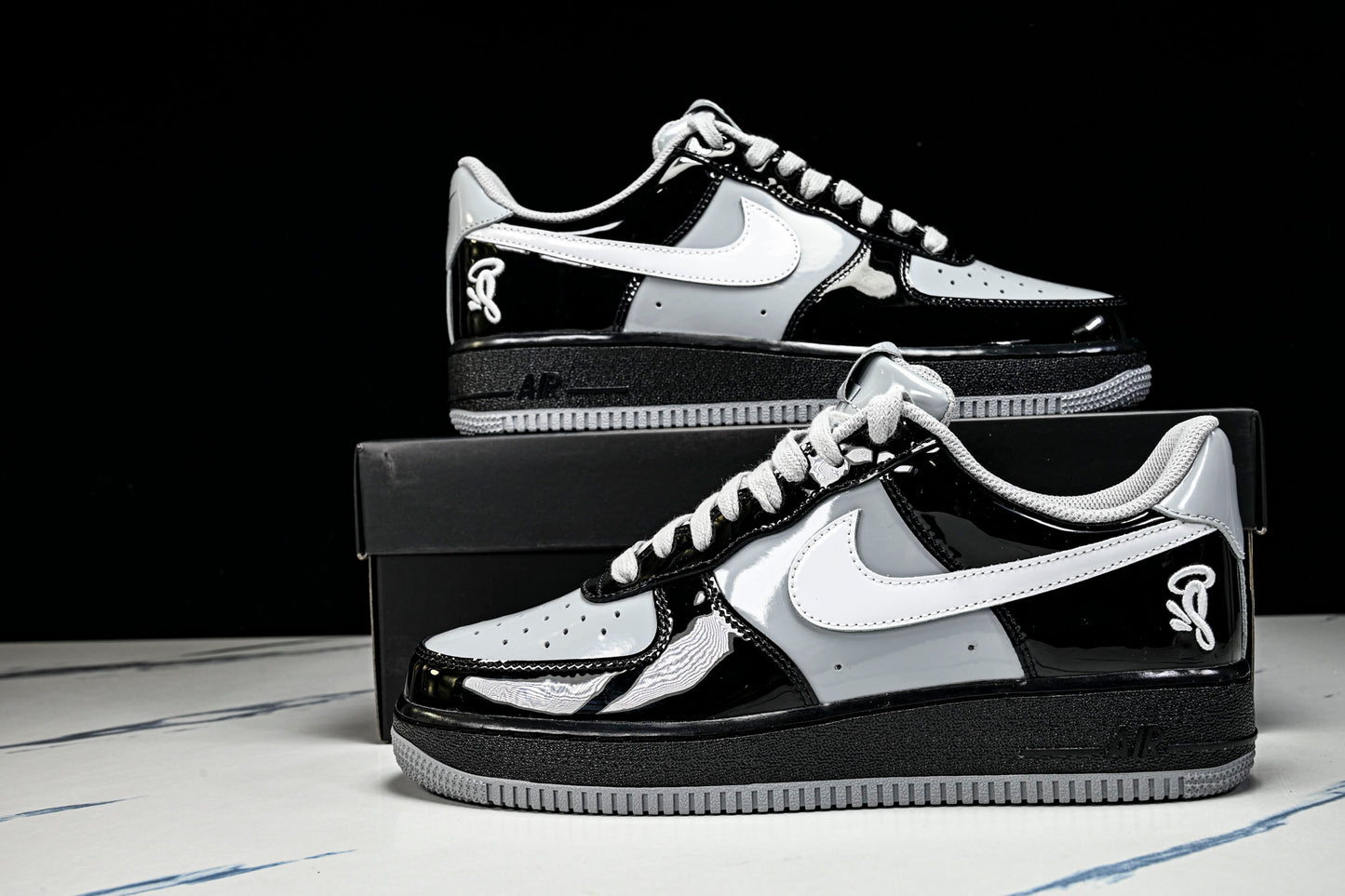 Central Cee Syna x AF1 Low 'Black White Smoke Grey'