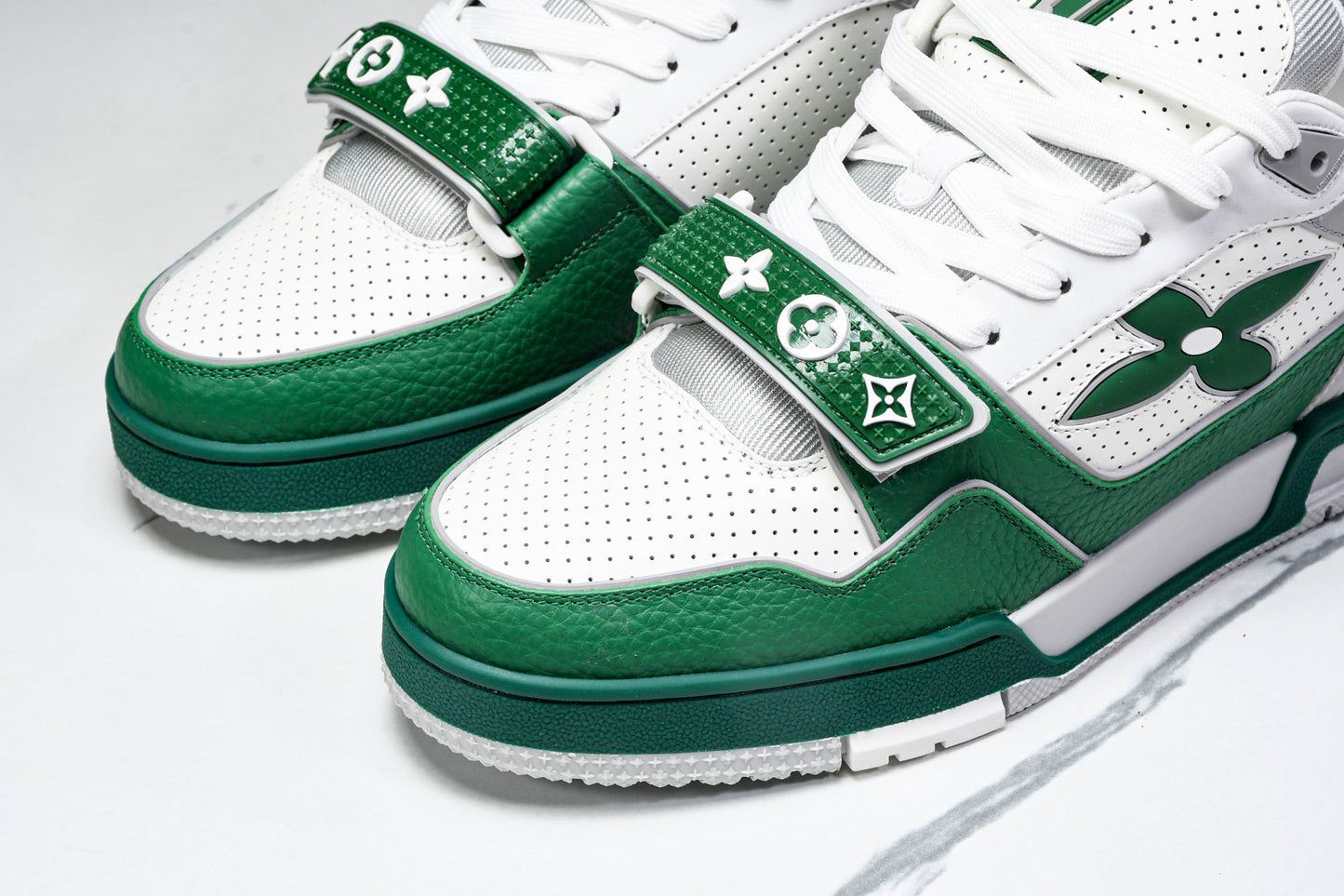 Louis Vuittоп Trainer Low Velcro Strap 'Perforated Green'